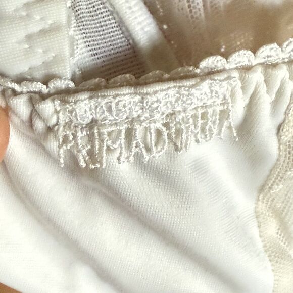 Prima Donna 38C Embroidered Sheer Cup Underwire Support Bra 16-1944 White - Picture 8 of 11